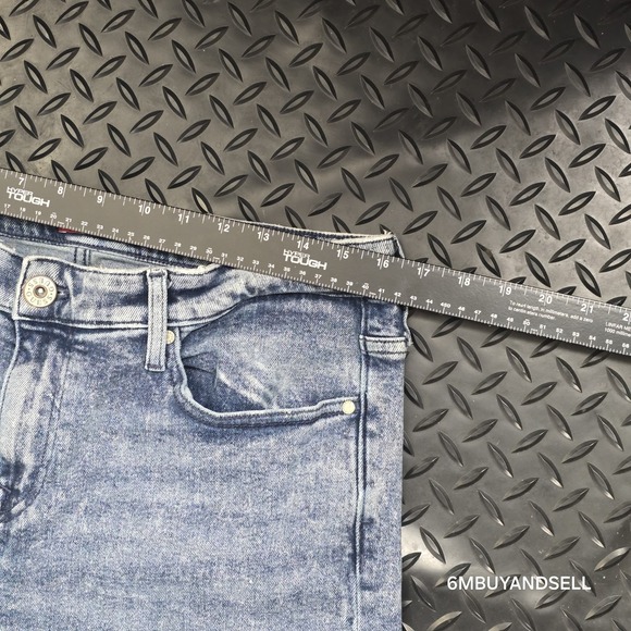 Guess Los Angeles Acid Wash Jeans Men's 33x30 Y2K 90s Distressed Denim - Picture 5 of 15